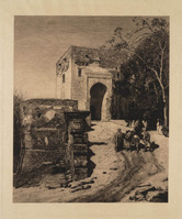 KG 1998 005
          <br/>
          Oosterse stadspoort met twee mannen met paarden
          <br/>
          <em>Graadt van Roggen, Johannes Mattheus (1867-1959)</em>